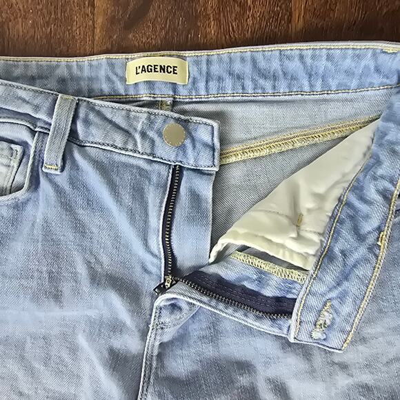 L'AGENCE Marjorie Slouchy Slim Straight Jeans - Bayview Wash - Size 26 - Picture 7 of 12